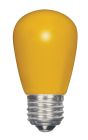 Satco S9169 1.4W S14/Y/LED/120V/CD 1.4W LED; S14; Ceramic Yellow; Medium base; 120V