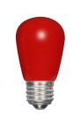 Satco S9170 1.4W S14/Red/LED/120V/CD 1.4W LED; S14; Ceramic Red; Medium base; 120V
