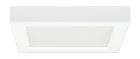 Satco S9685 13.5W/LED/7"Flush/3K/SQ/0-10V 13.5 watt; 7" Flush Mount LED Fixture; 3000K; Square Shape; White Finish; 120 volts; 90CRI