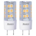 Bulbrite 861523 LED4GY8/27K/120/D-2PK LED Mini T4 Dimmable Bi-Pin Base (GY8) Light Bulb 40 Watt Equivalent 2700K, Clear 2-Pack