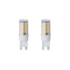 Bulbrite 861525 LED4G9/27K/120/D-2PK LED T6 Dimmable Bi-Pin Base (G9) Light Bulb, 35 Watt Equivalent, 2700K, Clear, 2 Pack