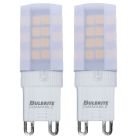 Bulbrite 861526 LED4G9/27K/120/F/D-2PK Pack of (2) 4.5 Watt Dimmable Frost Mini T4 Bi-Pin (G9) LED Bulb - 340 Lumens, 2700K, and 80 CRI