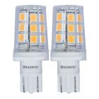 Bulbrite 861529 LED2WEDGE/27K/12-2PK LED Mini T3 Non-Dimmable Wedge Base Light Bulb 15 Watt Equivalent 2700K, Clear 2-Pack