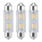 Bulbrite 861533 LED1/FEST/27K/12/2-3PK LED Mini T3 Non-Dimmable Festoon Base 12V Light Bulb 20 Watt Equivalent 2700K, Clear 3-Pack