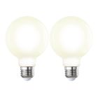 Bulbrite 861576 LED7G25/27K/FIL/M/3-2PK 7W LED G25  2700K FILAMENT E26 MILKY-2PK