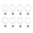 Bulbrite 861627 LED7G25/30K/FIL/M/D/B-8PK 7W LED G25 3000K FILAMENT MILKY E26 DIM-8PK
