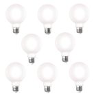 Bulbrite 861632 LED7G25/40K/FIL/M/D/B-8PK 7W LED G25 4000K FILAMENT MILKY E26 DIM-8PK