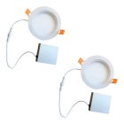 Bulbrite 861678 LED14JBOXDL/6/927/WHRD/D-2PK 14W LED 6" RECESSED DOWNLIGHT W/ METAL JBOX & BAFFLE WHITE ROUND DIMMABLE 90CRI 2700K 120V-2PK