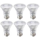 Bulbrite 861713 LED7PAR20/FL40/827/WD/2-6PK Pack of (6) 7 Watt Dimmable Flood PAR20 Medium (E26) LED Light Bulb - 500 Lumens, 2700K