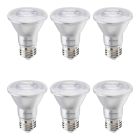 Bulbrite 861717 LED7PAR20/FL40/830/WD/2-6PK Pack of (6) 7 Watt Dimmable PAR20 Wet Rated Flood LED Light Bulbs with Medium (E26) Base Base, 3000K Soft White Light, 500 Lumens