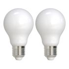 Bulbrite 861924 LED9A19/30K/FIL/M/3-2PK  Pack of (2) 9 Watt Dimmable Milky Finish A19 Medium (E26) LED Light Bulb - 1100 Lumens, 3000K