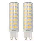 Bulbrite 862645 LED6G9/30K/120/D-2PK 6.5W LED G9 CLEAR 3000K DIMMABLE 120V 2 PK