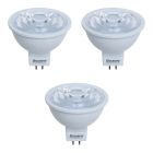Bulbrite 862680 LED7MR16FL35/75/830/D-3PK Pack of (3) 7 Watt Dimmable MR16 Flood LED Light Bulbs with Bi-Pin (GU5.3) Base, 3000K Soft White Light, 570 Lumens