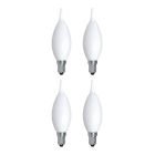 Bulbrite 862690 LED4CA10/30K/FIL/M/3-4PK 4.5W LED CA10 3000K FILAMENT MILKY E12 FULLY COMPATIBLE DIMMING-4PK
