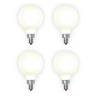 Bulbrite 862695 LED4G16/30K/FIL/M/3-4PK 4W LED G16 3000K FILAMENT E12 MILKY-4PK