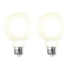 Bulbrite 862697 LED8G25/30K/FIL/M/3-2PK 8.5W LED G25 3000K FILAMENT MILKY-2PK