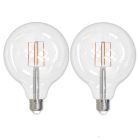 Bulbrite 862698 LED8G40/30K/FIL/3-2PK 8.5W LED G40 3000K FILAMENT FULLY COMPATIBLE DIMMING-2PK