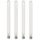 Bulbrite 862777 LED5T9L/27K/15/FIL-4PK LED Filament Pack of (4) 5 Watt Dimmable 15 Inch T9 Light Bulb with Clear Glass Finish and Medium (E26) Base - 2700K (Warm White Light), 400 Lumens