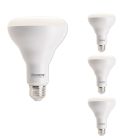 Bulbrite 862807 LED8BR30/827/D/4-4PK LED Filament Pack of (4) 8 Watt Dimmable BR30 Light Bulbs with Frost Glass Finish and Medium (E26) Base - 2700K (Warm White Light), 650 Lumens