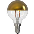 Bulbrite 862839 LED2G16/27K/FIL/HG/3-4PK 2.5W LED G16 2700K FILAMENT HALF GOLD E12 FULLY COMPATIBLE DIMMING-4PK