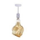 Bulbrite 810178 LED4GLACIER/20K/FIL-NOS/PEND/HW/NAT/WHT-SILV 4W LED GLACIER NATURAL GRAND 2200K FILAMENT W/ WHITE MARBLE PENDANT WITH WHITE STRING