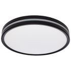 NUVO 62-1693 (15" SURFACE MOUNT W/NIGHTLIGHT) 15 Inch Surface Mount with Night Light - 5 CCT Selectable - Matte Black Finish