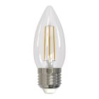 Bulbrite 862842 LED5B11/27K/FIL/E26/3-4PK 5.5 Watt Dimmable B11 Light Bulbs with Clear Glass Finish and Medium (E26) Base - 2700K (Warm White Light), 500 Lumens-4pk