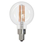 Bulbrite 862874 LED4G16/27K/FIL/4/JA8-4PK 4 Watt Dimmable G16 Light Bulbs with a Clear Finish and Candelabra (E12) Base - 2700K (Warm White Light), 350 Lumens-4pk