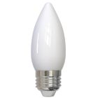 Bulbrite 862844 LED5B11/27K/FIL/M/E26/3-4PK 5.5 Watt Dimmable B11 Light Bulbs with Clear Glass Finish and Medium (E26) Base - 3000K (Soft White Light), 500 Lumens-4pk