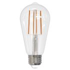 Bulbrite 862849 LED13ST18/30K/FIL/3/JA8-4PK 3 Watt Dimmable ST18 Light Bulbs with Clear Finish and Medium (E26) Base - 2100K (Warm Amber Light), 230 Lumens-4pk