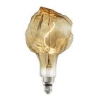 Bulbrite 776320 LED4GLACIER/20K/FIL-NOS LED Grand Filament Nostalgic Glacier Shaped Light Bulb, 60 Watt Equivalent, Medium Base (E26),2000K, Antique
