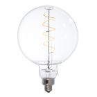 Bulbrite 776302 LED4G63/22K/FIL  LED Grand Spiral Filament G63 Globe Shaped Light Bulb, 60 Watt Equivalent, Medium Base (E26),2200K, Clear