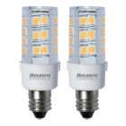 Bulbrite 861527 LED4E11/27K/120/D-2PK 4.5 Watt T6 Mini LED Light Bulb, Line Voltage Dimmable Mini-Candelabra Screw Base (E11) Warm White Light Bulb (Pack of 2)