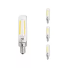 Bulbrite 861574 (LED2T6/27K/FIL/3-4PK) 2.5W LED T6 2700K FILAMENT E12 FULLY COMPATIBLE DIMMING-4PK