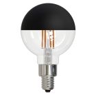 Bulbrite 862062 LED2G16/27K/FIL/HB/3-4PK 2.5W LED G16 2700K FILAMENT HALF BLACK E12 FULLY COMPATIBLE DIMMING-4PK