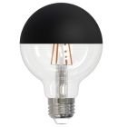Bulbrite 862063 LED5G25/27K/FIL/HB/3-4PK 5W LED G25 2700K FILAMENT HALF BLACK FULLY COMPATIBLE DIMMING-4PK