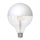 Bulbrite 862068 LED6G40/27K/FIL/HW/3-2PK 6W LED G25 2700K FILAMENT HALF WHITE FULLY COMPATIBLE DIMMING-2PK
