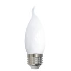 Bulbrite 862085 LED5CA10/30K/FIL/E26/M/3-4PK 5W LED CA10 3000K FILAMENT E26 MILKY FULLY COMPATIBLE DIMMING-4PK