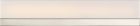 Nuvo 62/1328 Jackson; LED Medium Vanity; Brushed Nickel Finish with White Acrylic