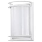 NUVO 62/1393 LED Rectangular Bulk Head Fixture; White Finish with White Glass