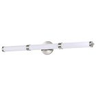 NUVO 62/1536 KAGEN LED LARGE VANITY Kagen Large Vanity; LED; Brushed Nickel Finish; White Acrylic Lens