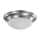 NUVO 62/1563 (LED 19W 11" TWIST & LOCK FL) 19 Watt; 11 inch; LED Twist & Lock Flush Mount Fixture; Dimmable; Brushed Nickel; Frosted Glass