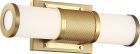 NUVO 62/1601 Caper; LED Vanity; Brushed Brass with Frosted Lens