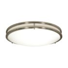 NUVO 62/1635 (LED GLAMOUR BN 10" FLUSH) Glamour LED 10 inch; Flush Mount Fixture; Brushed Nickel Finish; CCT Selectable 3K/4K/5K