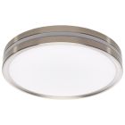 NUVO 62-1690 (11" SURFACE MOUNT W/NIGHTLIGHT) 11 Inch Surface Mount with Night Light - 5 CCT Selectable - Brushed Nickel Finish