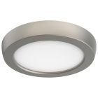 NUVO 62-1703 9W LED 5 RND BR. NICKEL Blink - 9W; 5in; LED Fixture; CCT Selectable; Round Shape; Brushed Nickel Finish; 120V