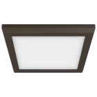 NUVO 62-1716 11W LED 7 SQ BRONZE Blink - 11W; 7in; LED Fixture; CCT Selectable; Square Shape; Bronze Finish; 120V