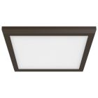 NUVO 62-1726 13W LED 9 SQ BRONZE Blink - 13W; 9in; LED Fixture; CCT Selectable; Square Shape; Bronze Finish; 120V