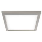 NUVO 62-1727 13W LED 9 SQ BR. NICKEL Blink - 13W; 9in; LED Fixture; CCT Selectable; Square Shape; Brushed Nickel Finish; 120V