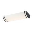 NUVO 62/1739 Glamour LED 25 inch; Linear Flush Mount Fixture; Black Finish; CCT Selectable 3K/4K/5K